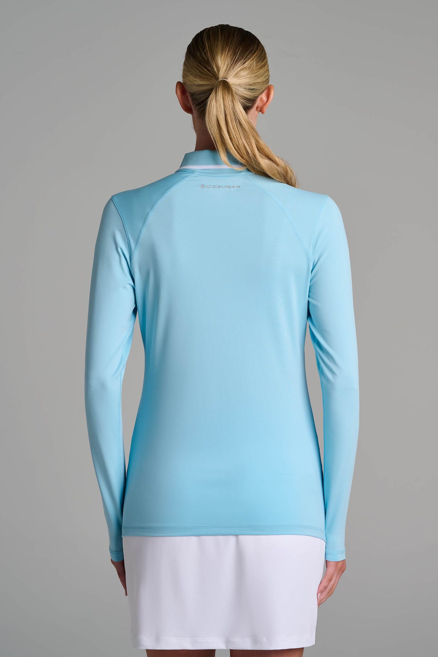 Women's Victory Lap Long Sleeved Golf Polo | Arctic Blue
