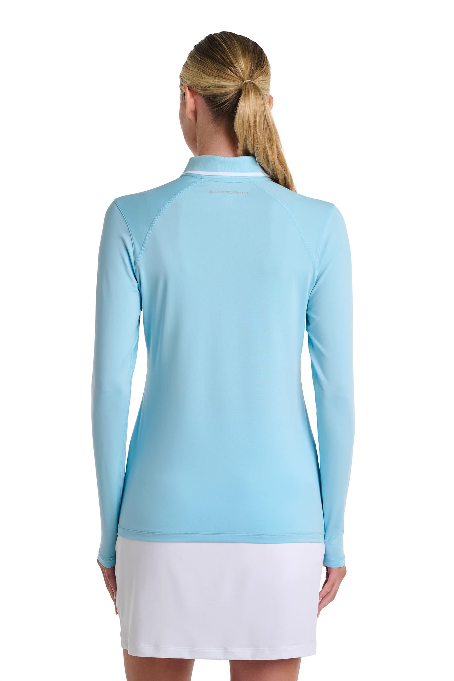 Women's Victory Lap Long Sleeved Golf Polo | Arctic Blue