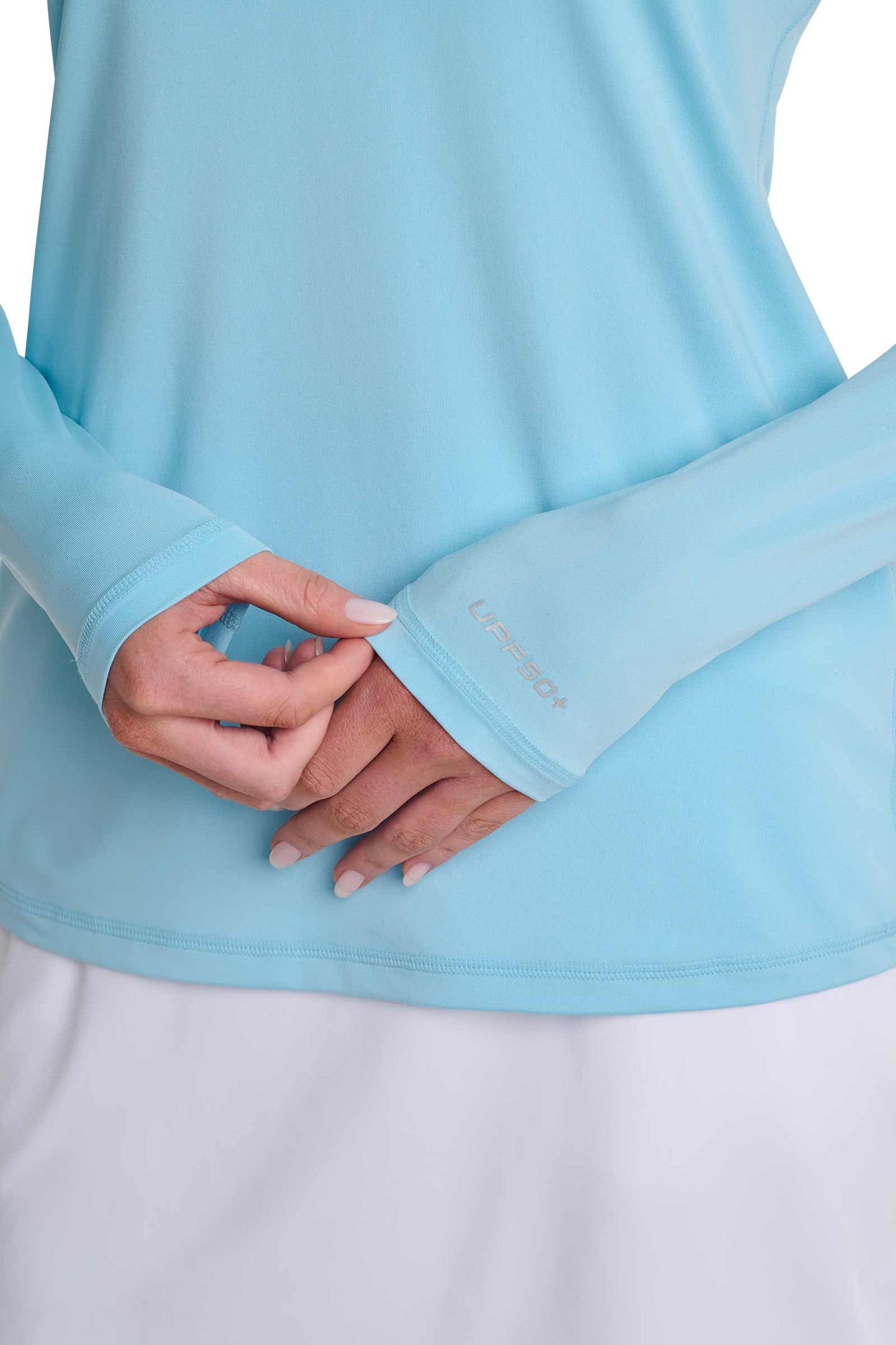 Women's Victory Lap Long Sleeved Golf Polo | Arctic Blue