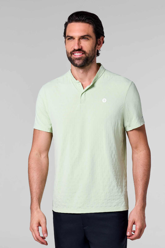 Men's Albatrose Short Sleeve Polo | Seedling Diamond Jacquard