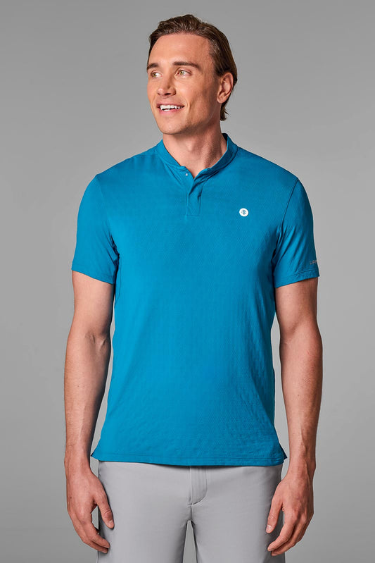 Men's Albatrose Short Sleeve Polo | Bluejay Diamond Jacquard