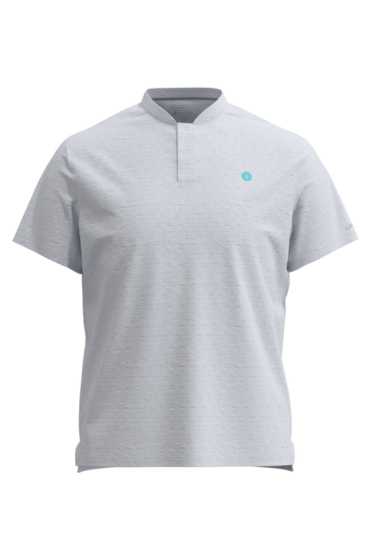 Men's Albatross Short Sleeve Polo | White Diamond Jacquard