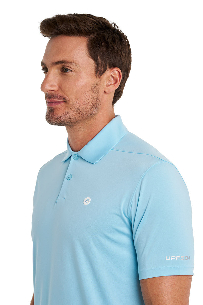 Men's Victory Lap Short Sleeve Golf Polo | Arctic Blue