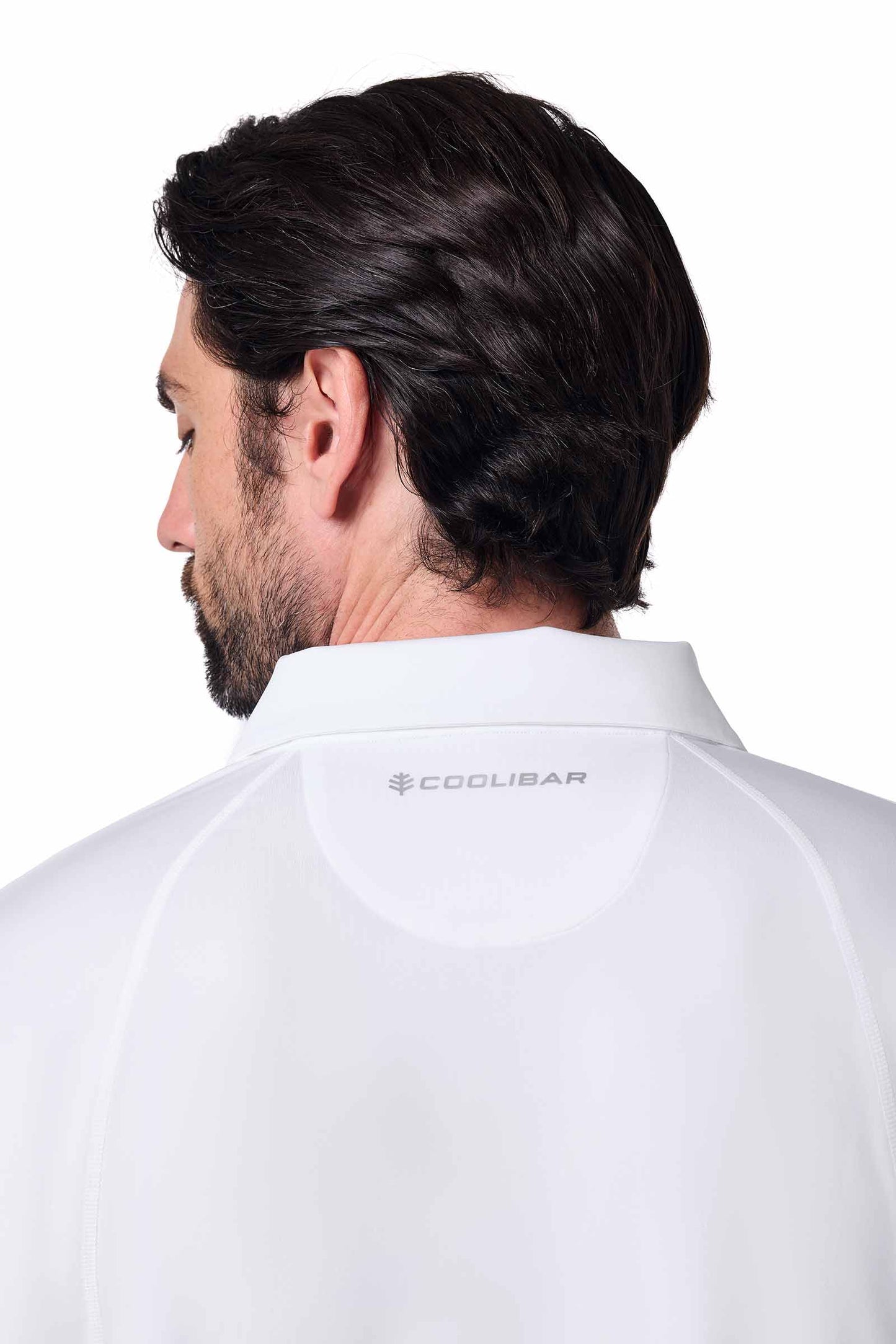 Men's Drive Long Sleeve Golf Polo | White