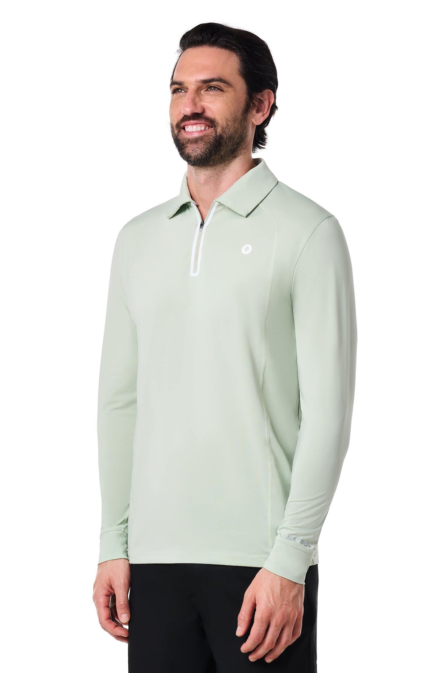 Men's Drive Long Sleeve Golf Polo | Seedling