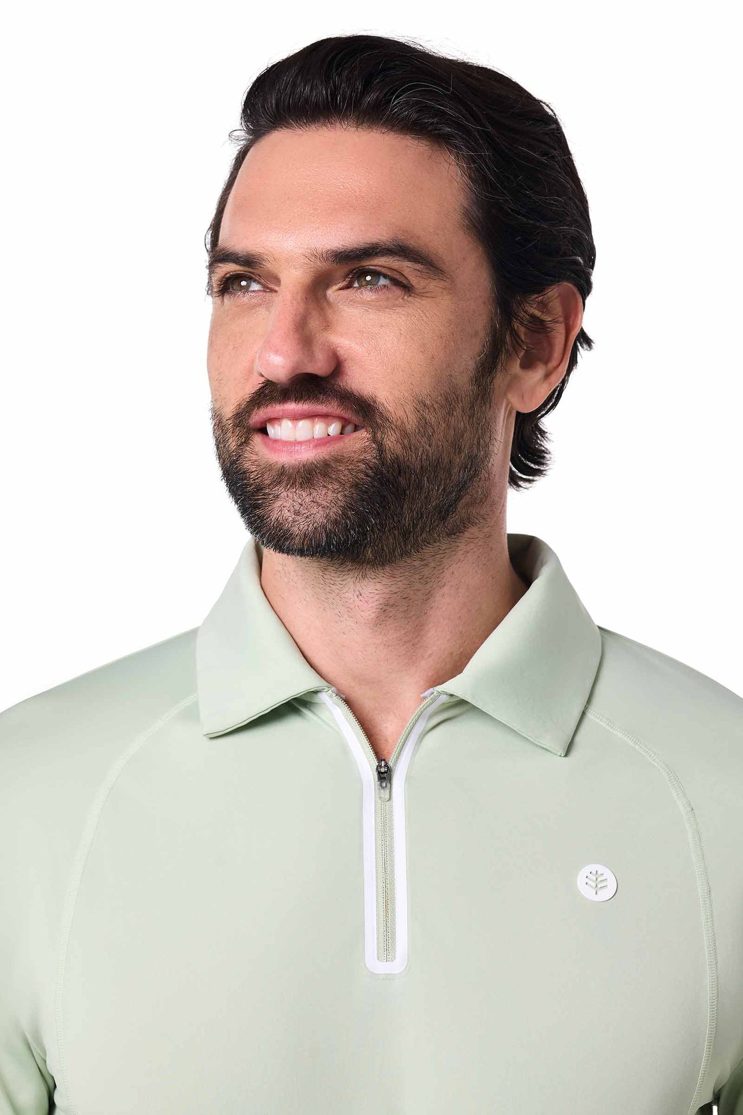 Men's Drive Long Sleeve Golf Polo | Seedling