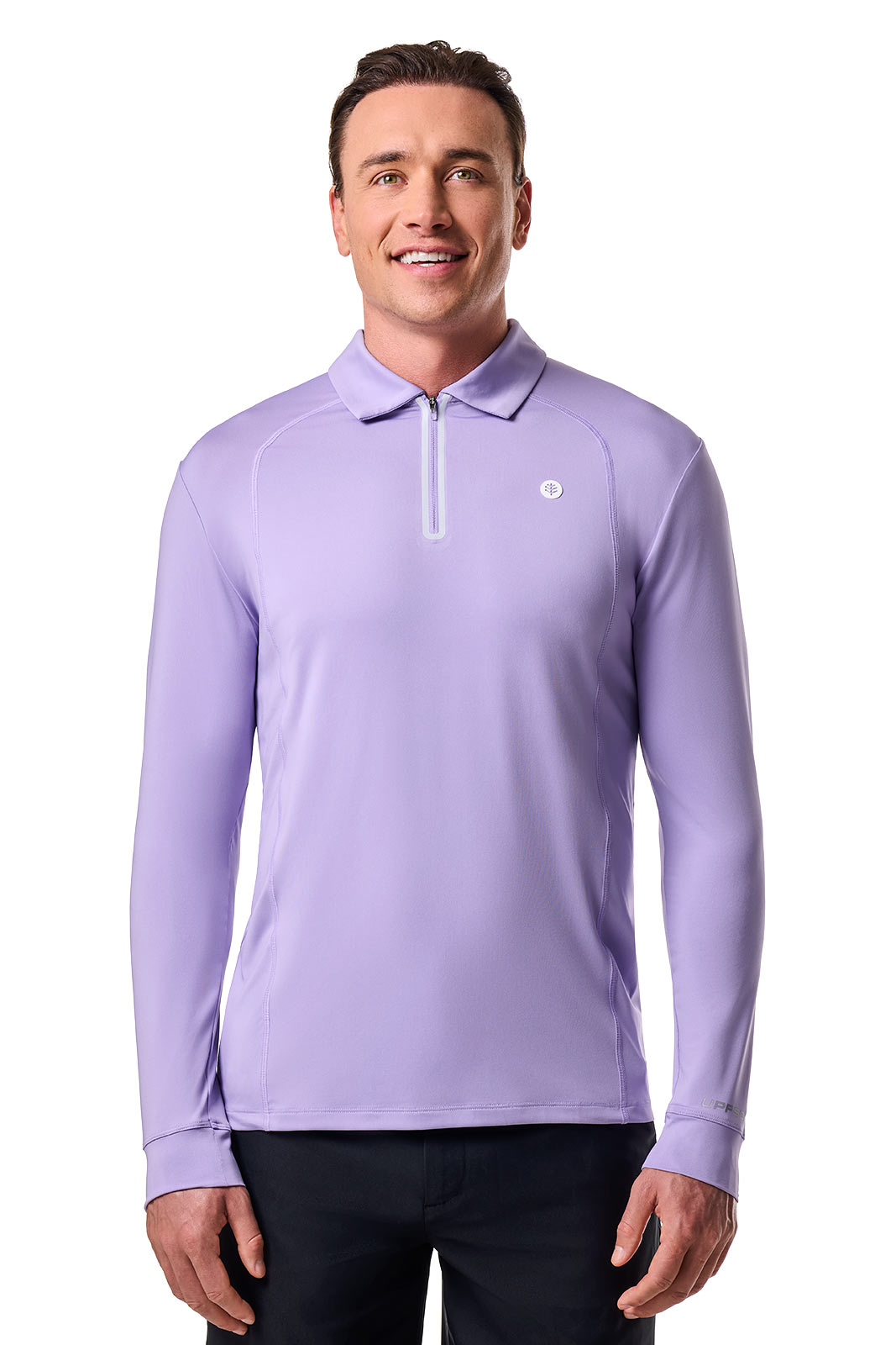 Men's Drive Long Sleeve Golf Polo | Lavendula