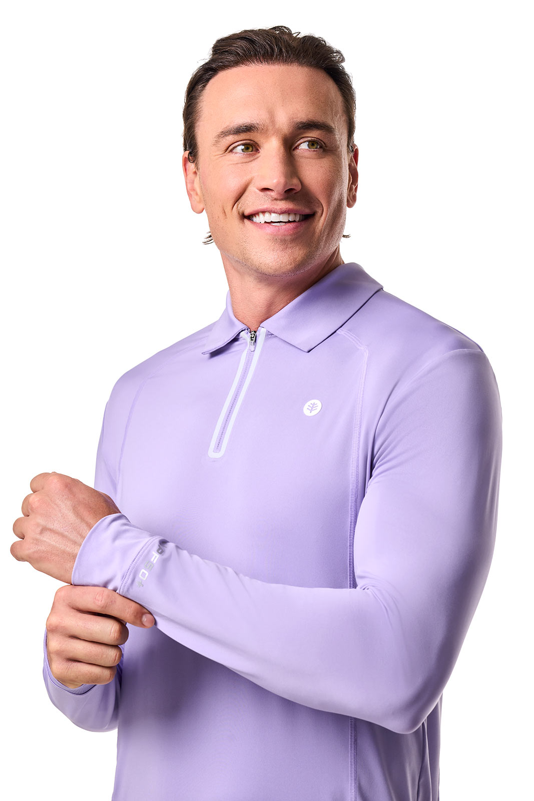 Men's Drive Long Sleeve Golf Polo | Lavendula