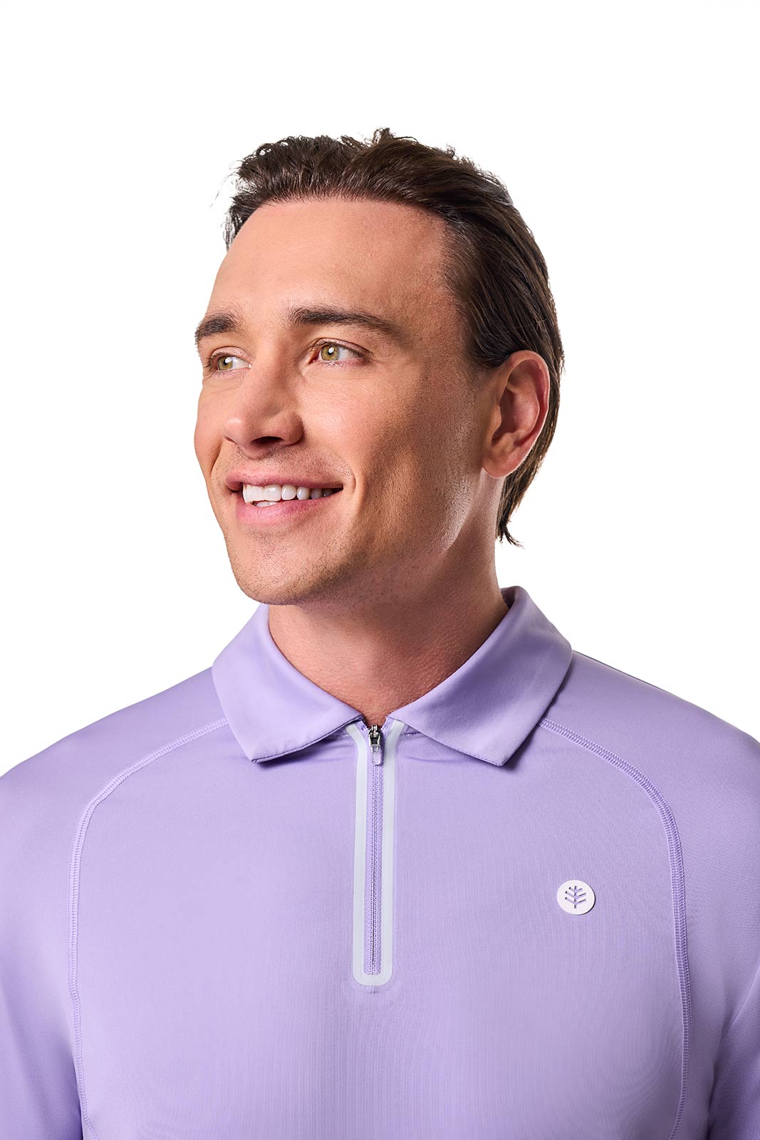 Men's Drive Long Sleeve Golf Polo | Lavendula