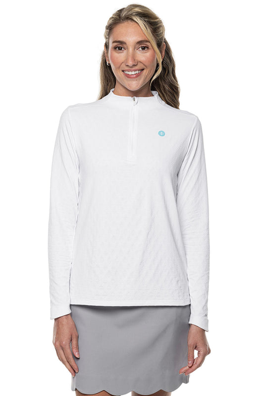 Women's Albatross Long Sleeve Pullover | White Diamond Jacquard