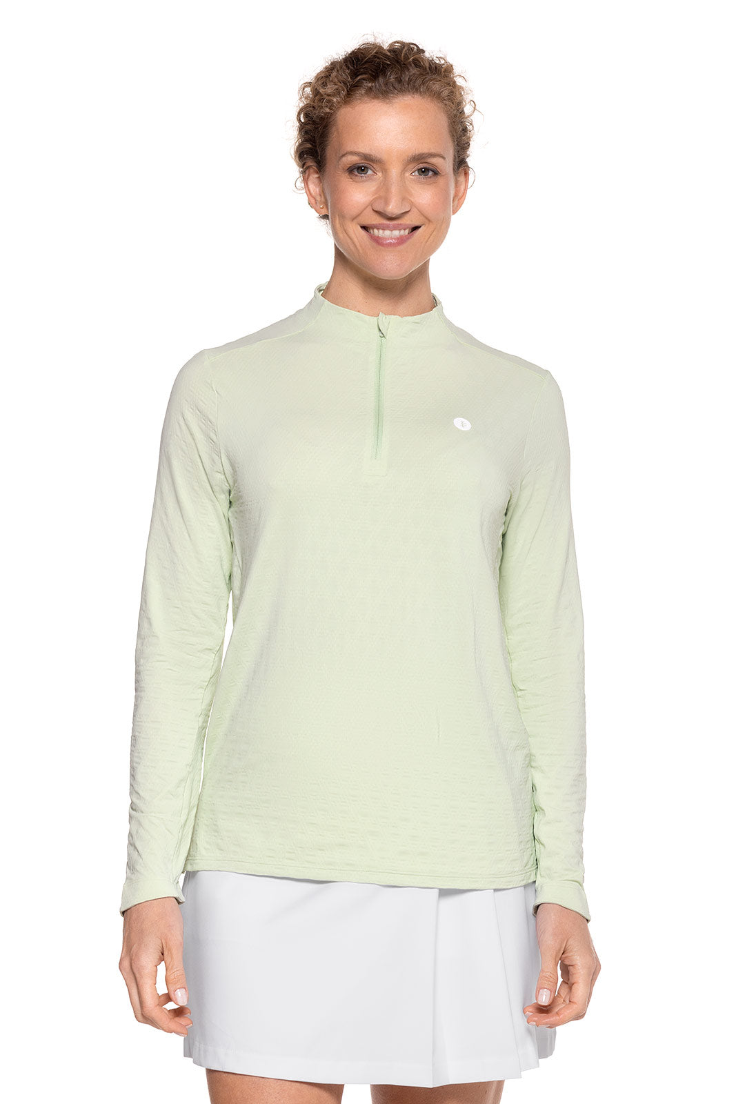 Women's Albatrose Golf Pullover | Seedling Diamond Jacquard