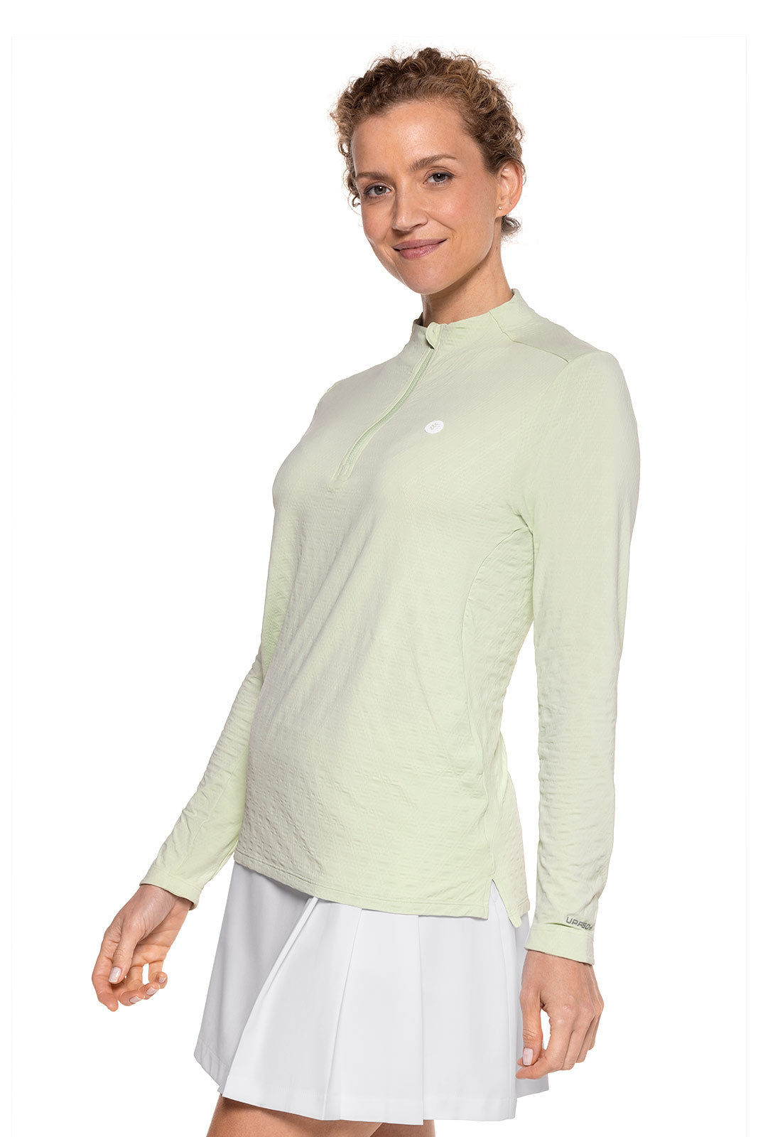 Women's Albatrose Golf Pullover | Seedling Diamond Jacquard