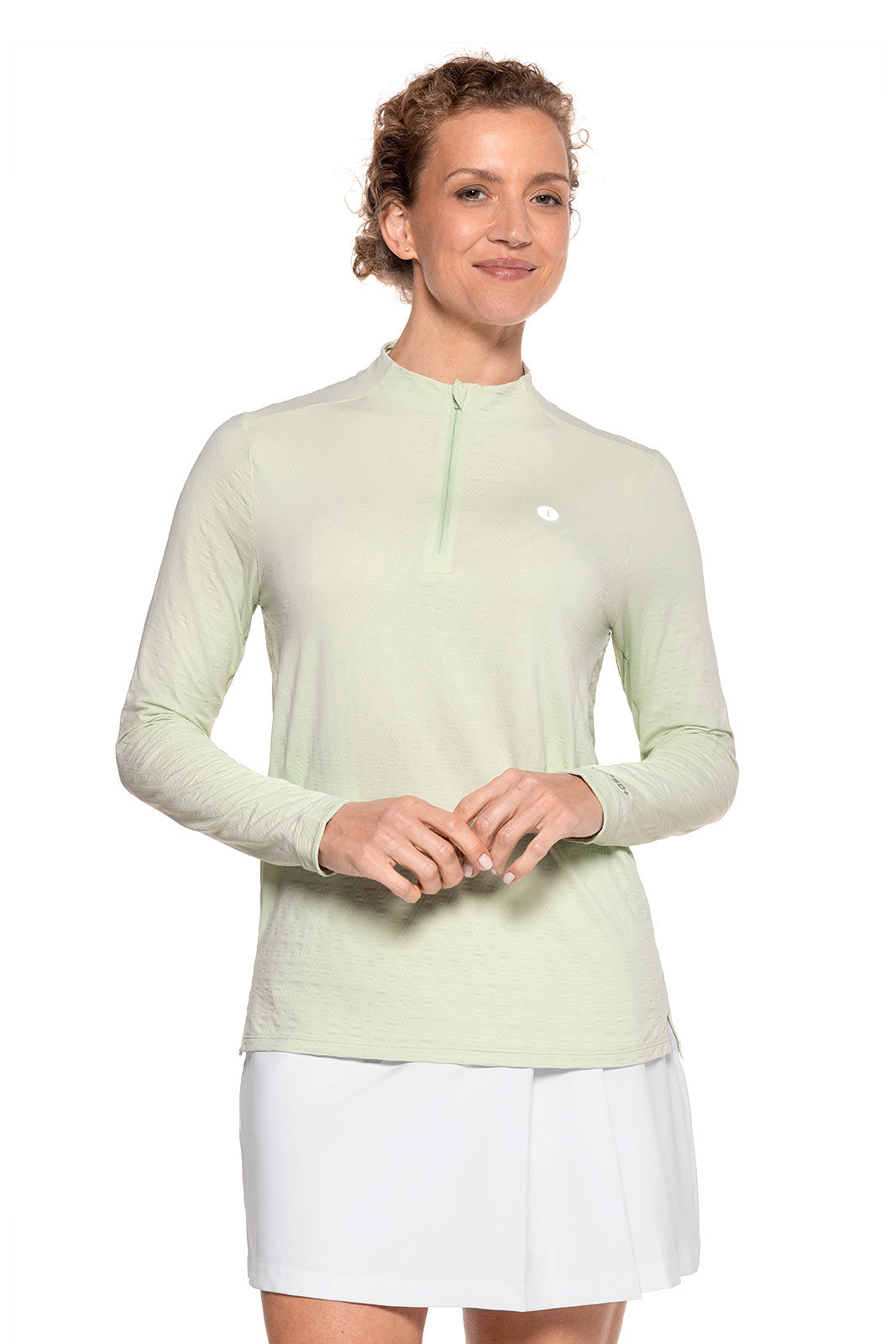 Women's Albatrose Golf Pullover | Seedling Diamond Jacquard
