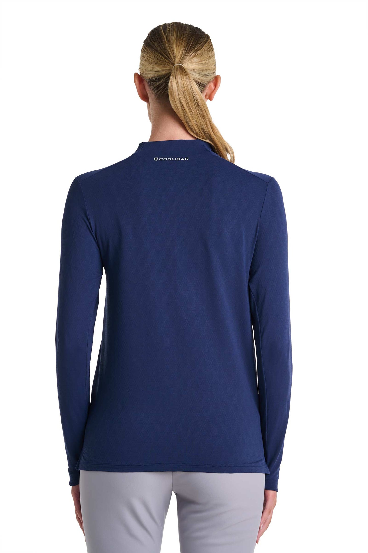 Women's Albatross Long Sleeve Pullover | Navy Diamond Jacquard