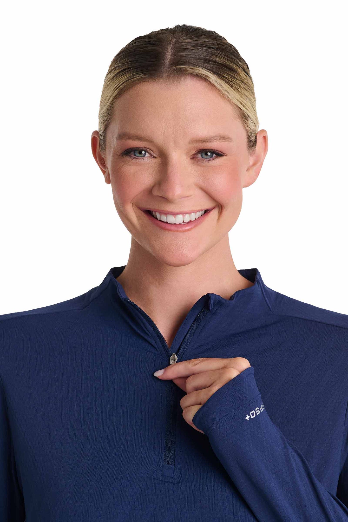 Women's Albatross Long Sleeve Pullover | Navy Diamond Jacquard