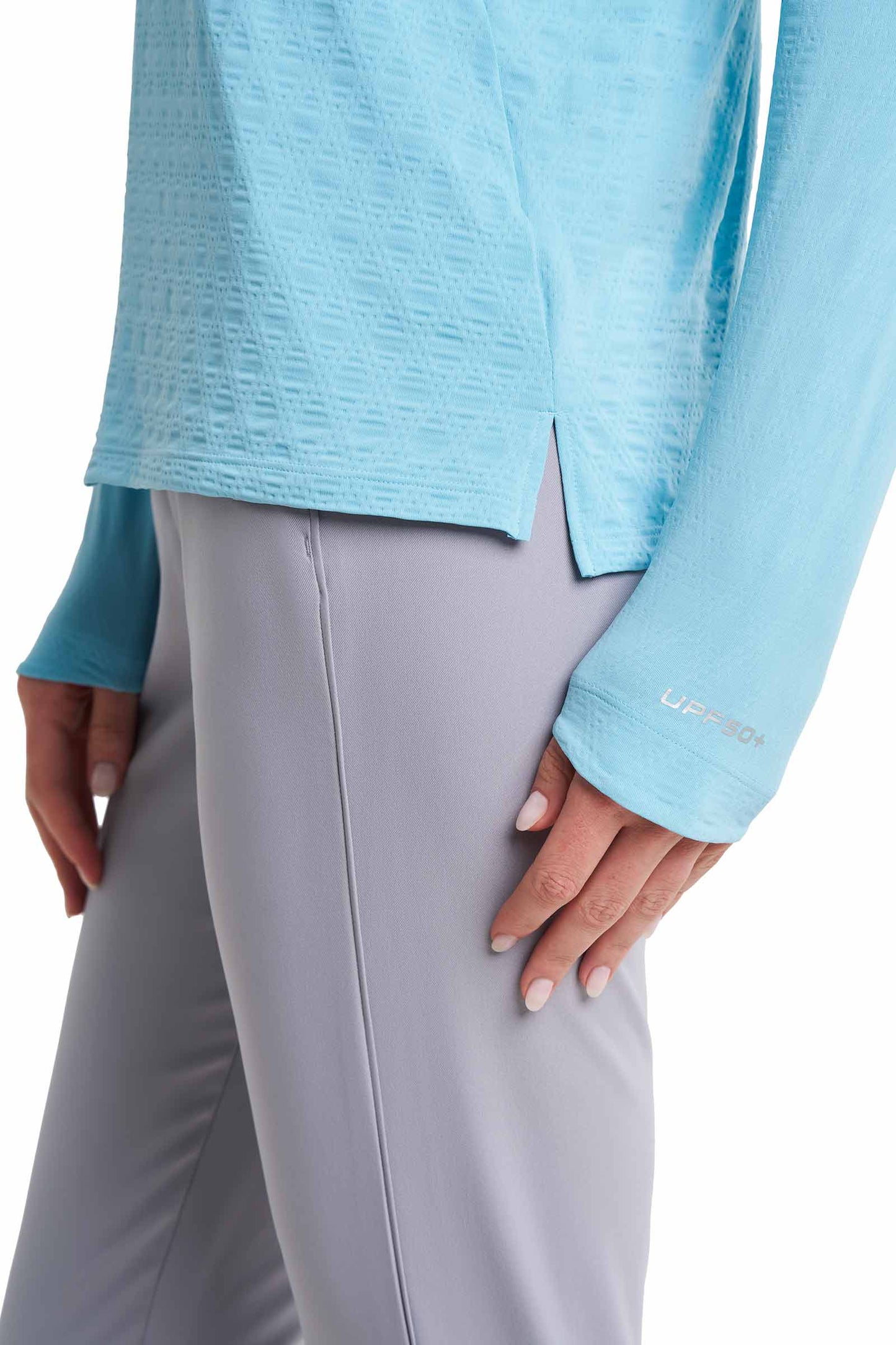 Women's Albatrose Golf Pullover | Arctic Blue Diamond Jacquard |July