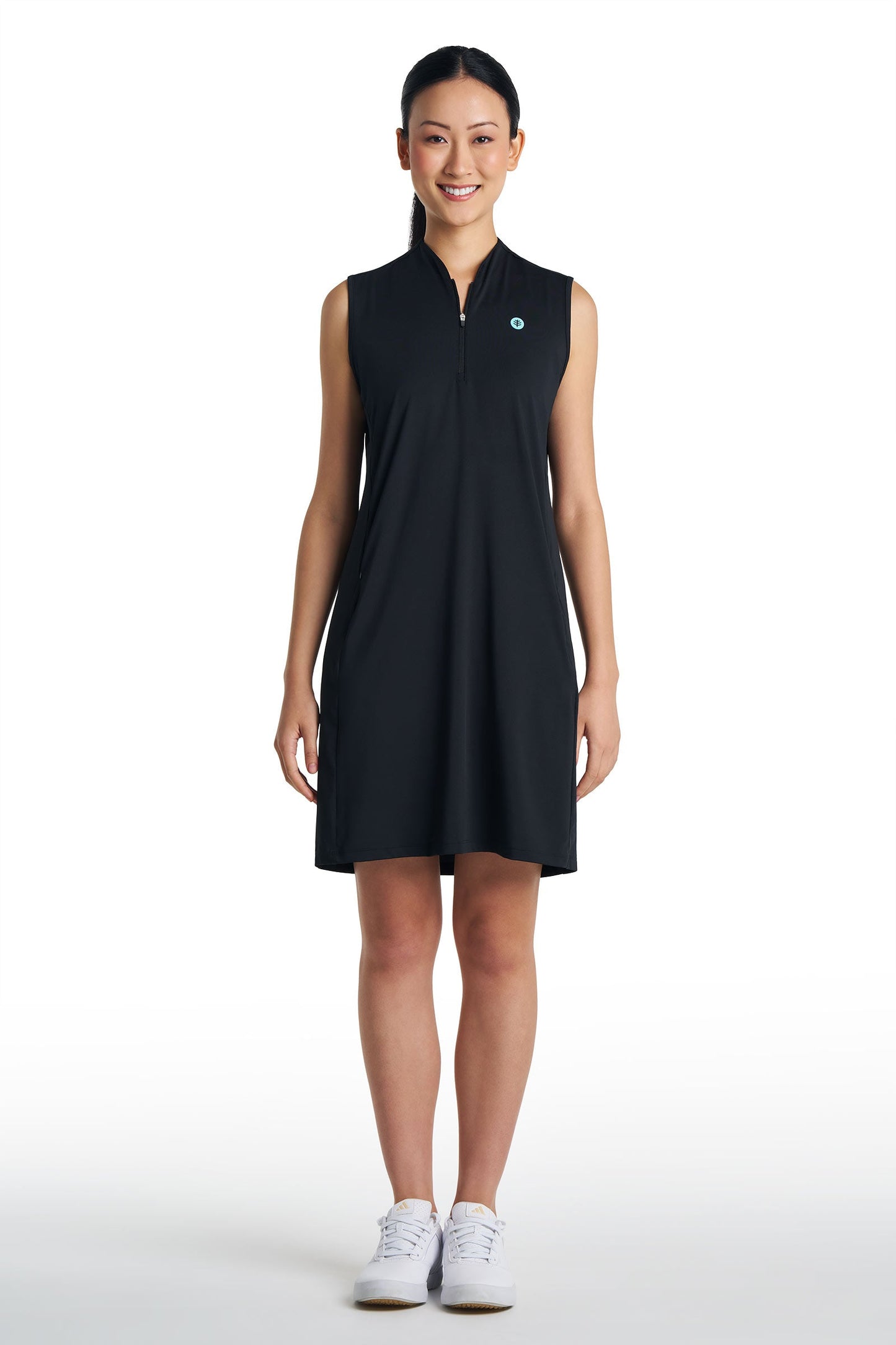 Women's Backspin Golf Sleeveless Dress | Black