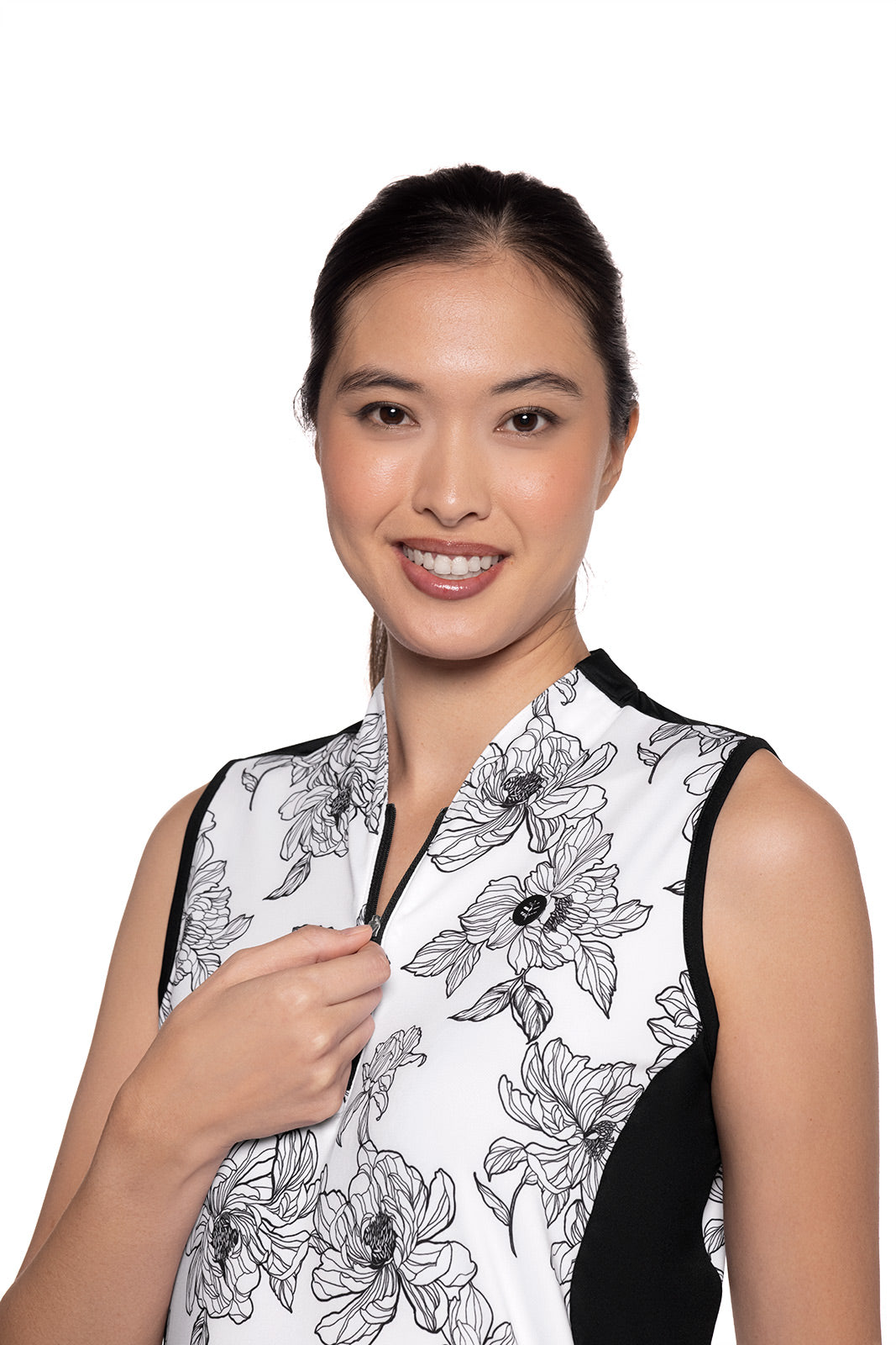 Color_White/Black Perfect Peony