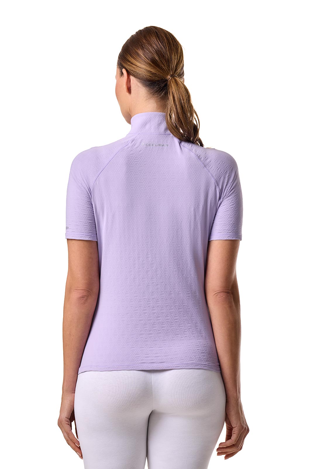 Women's Albatrose Golf Elbow Sleeve Shirt | Lavendula Diamond Jacquard
