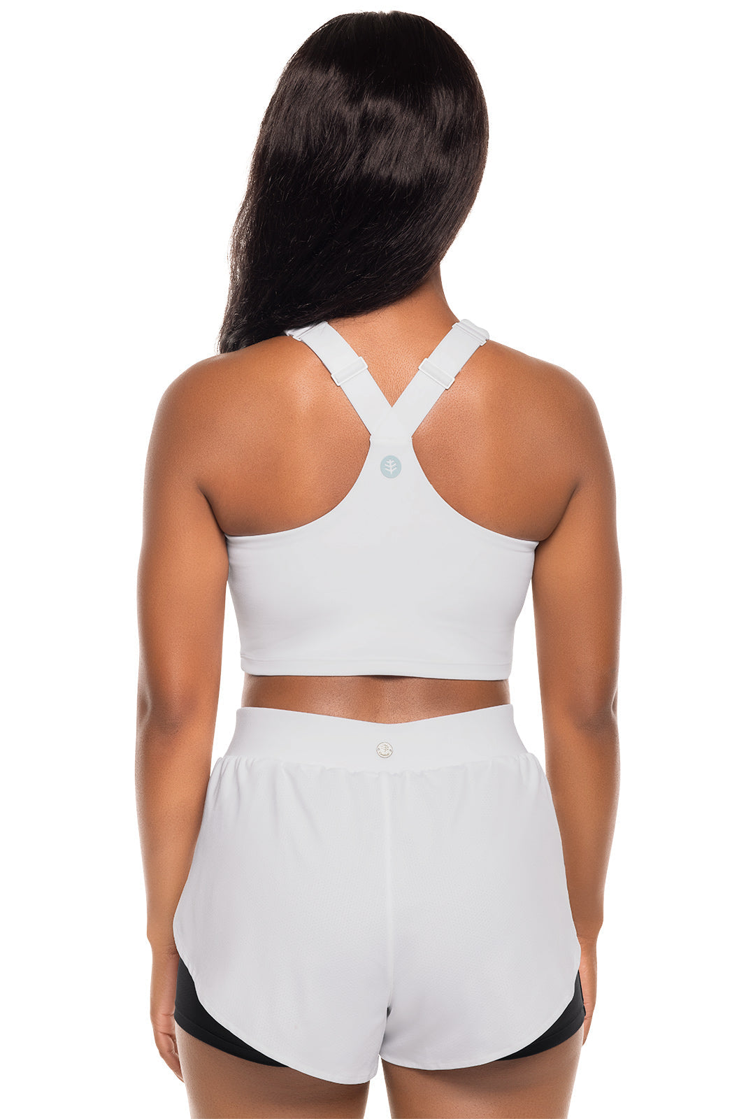 Women's Ananda Long Line Sports Bra | White