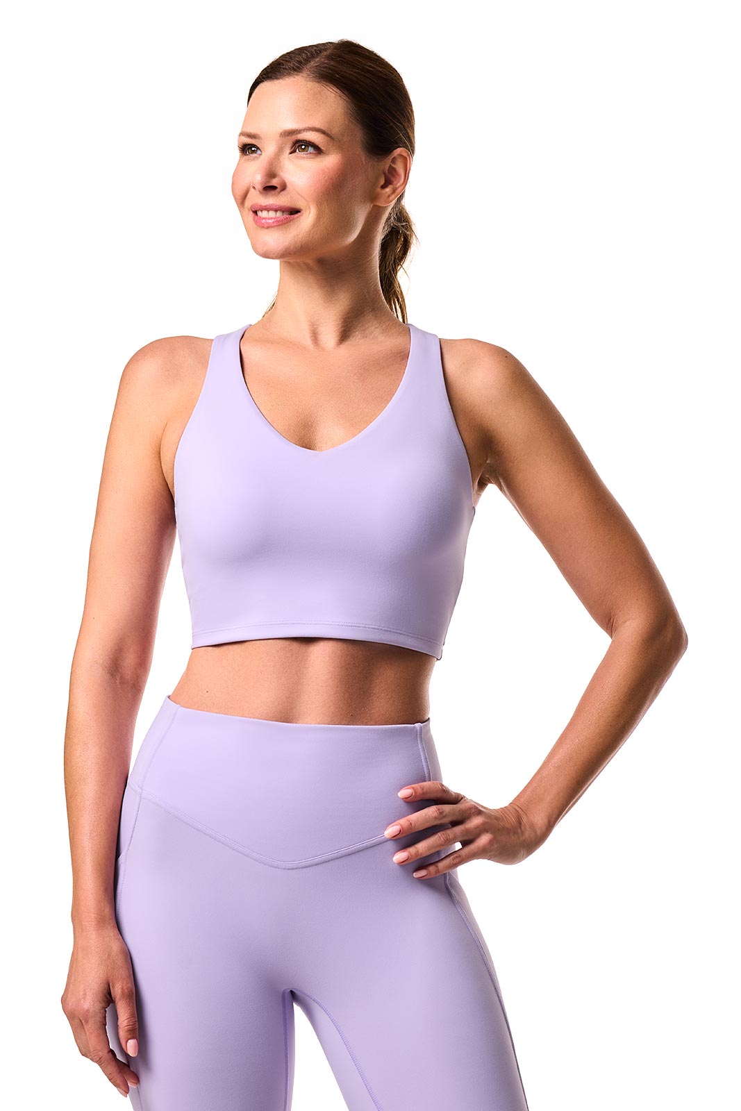Women's Ananda Long Line Sports Bra | Lavendula