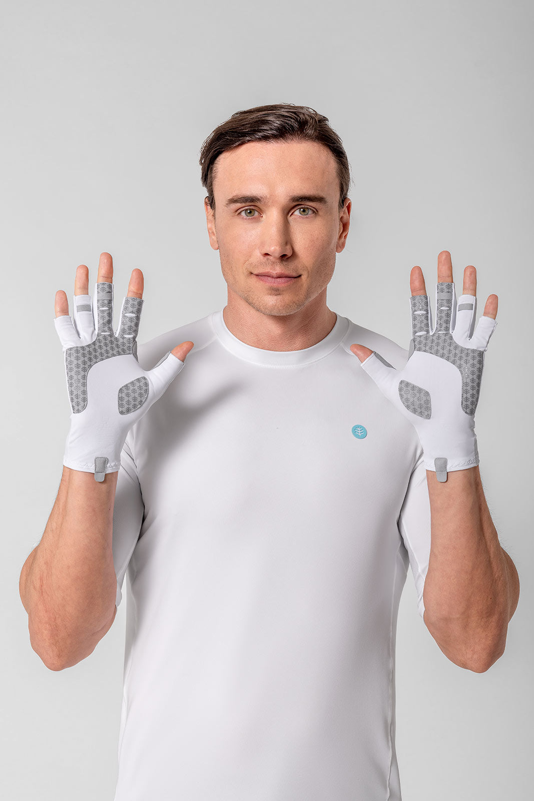 Unisex MaxShield Multi-Sport Fingerless Gloves | White