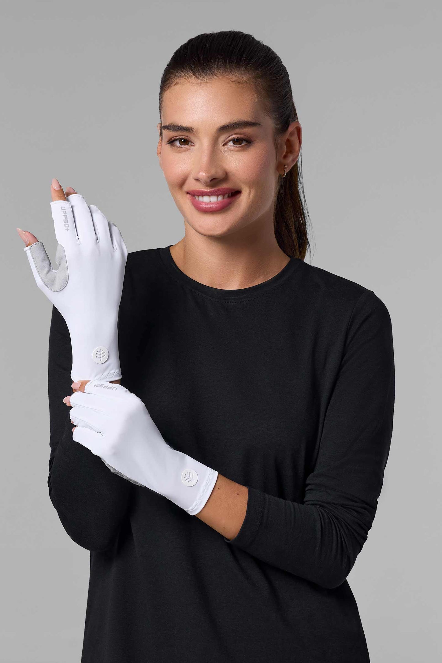 Unisex MaxShield Multi-Sport Fingerless Gloves | White