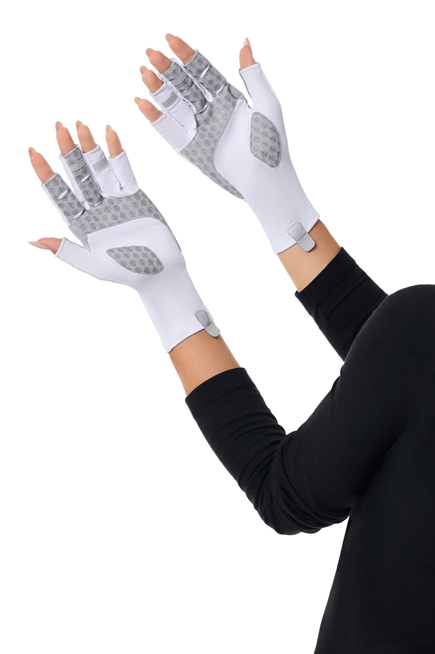 Unisex MaxShield Multi-Sport Fingerless Gloves | White