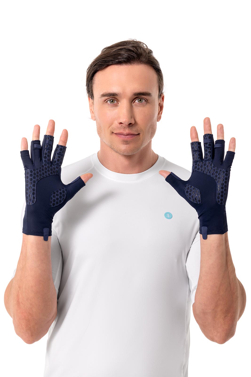 Unisex MaxShield Multi-Sport Fingerless Gloves | Navy