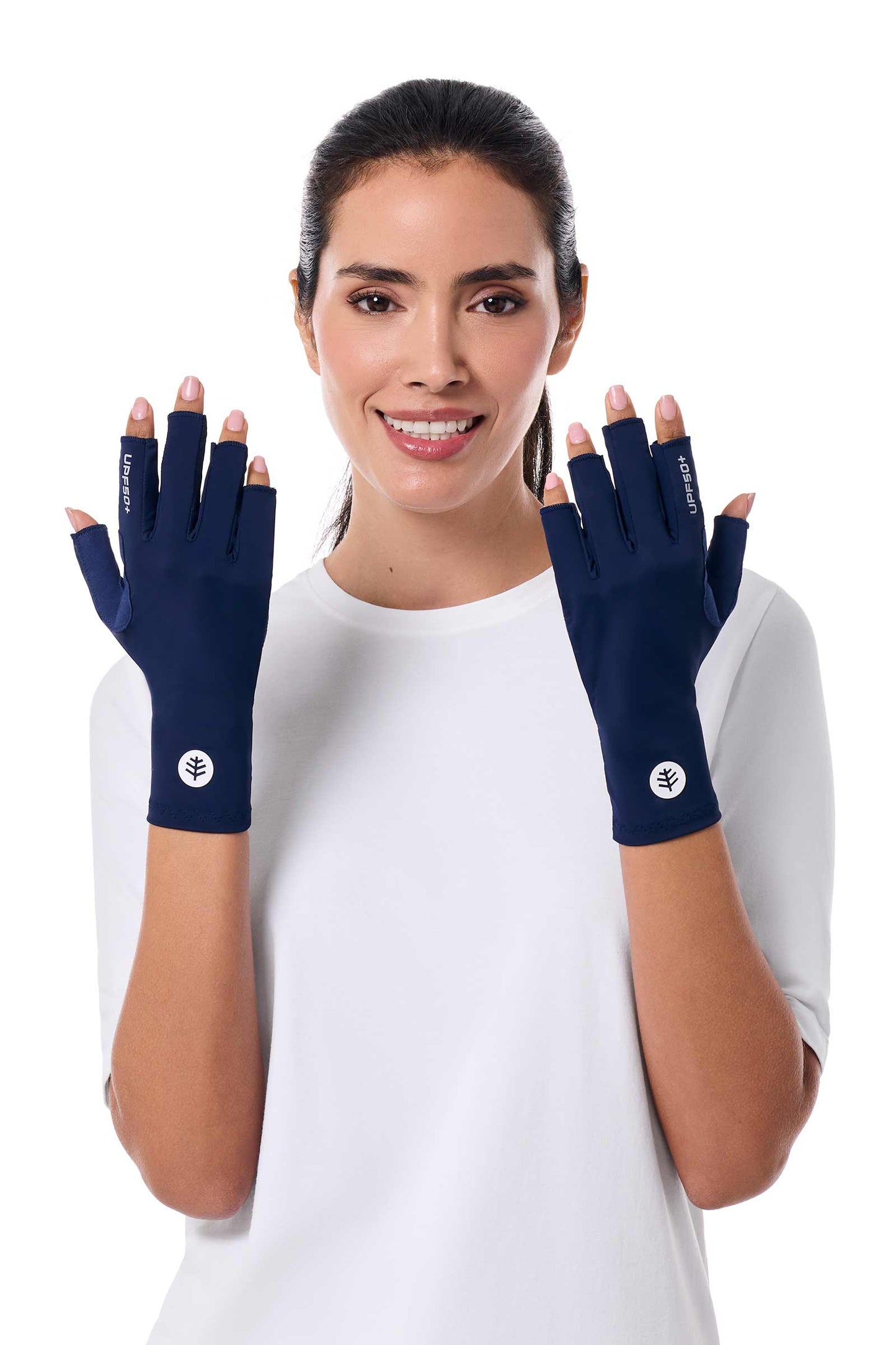Unisex MaxShield Multi-Sport Fingerless Gloves | Navy