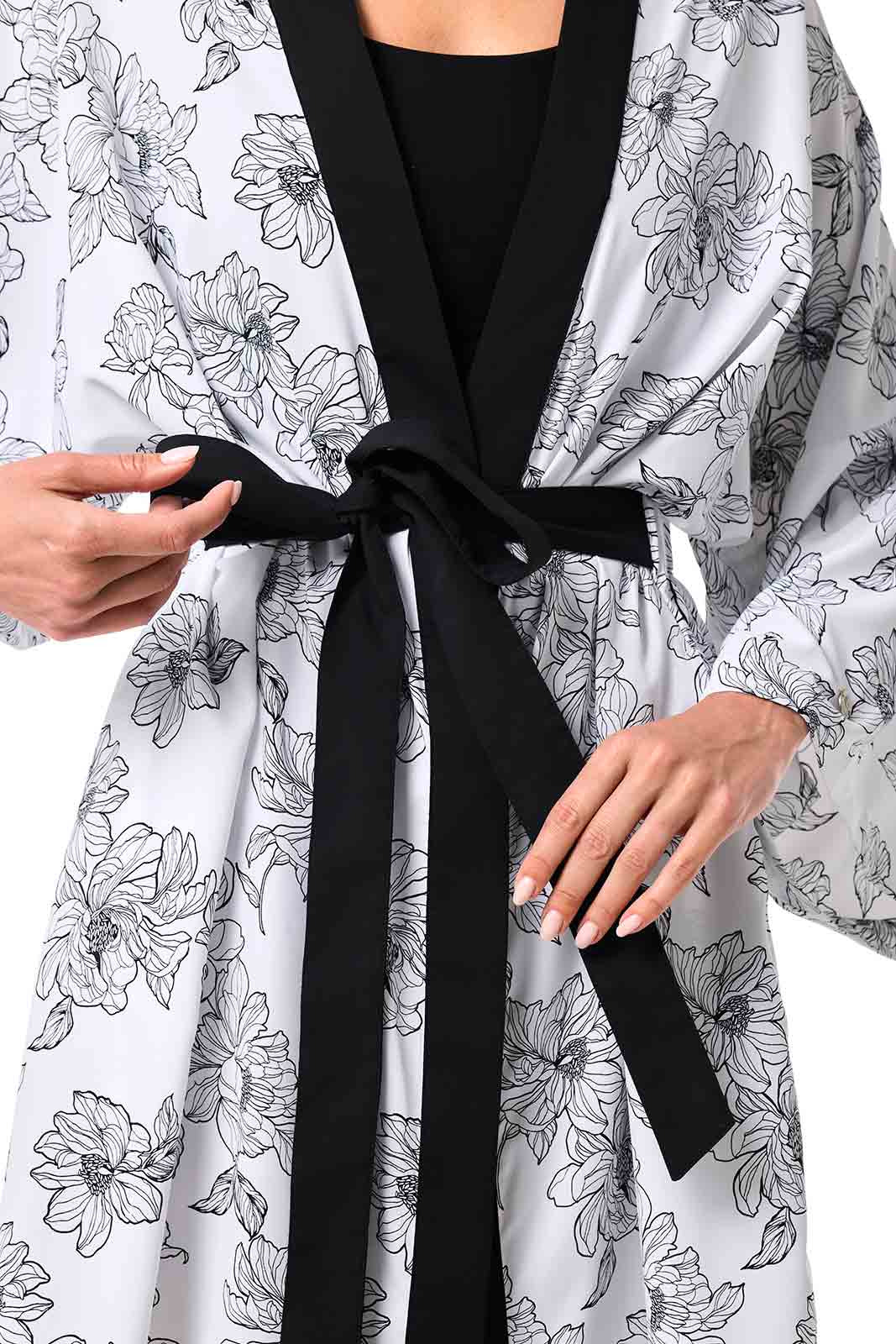 Women's Siesta Key Kijama | White/Black Perfect Peony