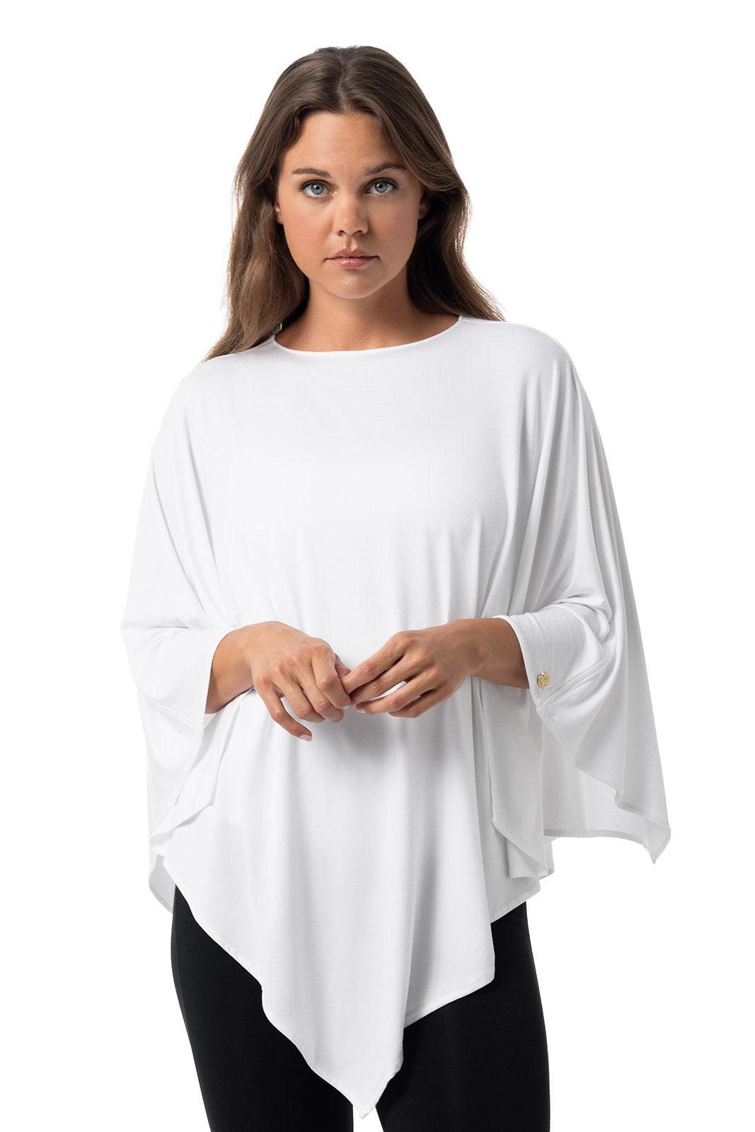 Women's Tama Moduri Poncho | White | February