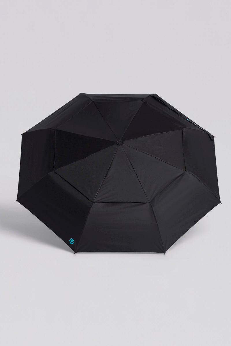 Sombrilla Solbrella de 42" con doble toldo manual | Acabado negro mate