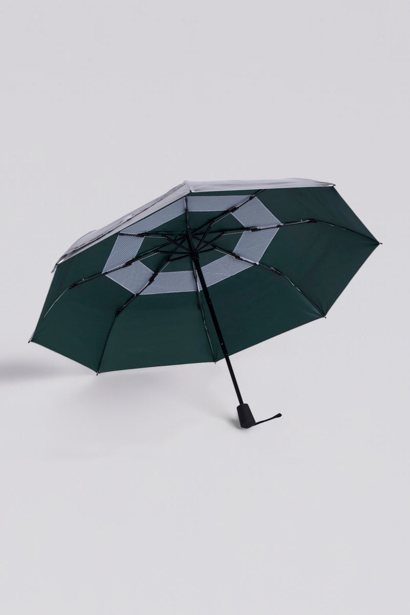 Sombrilla Solbrella de 42" con doble toldo manual | Plateada