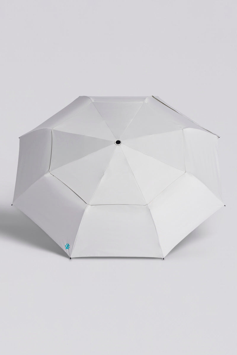 Sombrilla Solbrella de 42" con doble toldo manual | Color leche de coco
