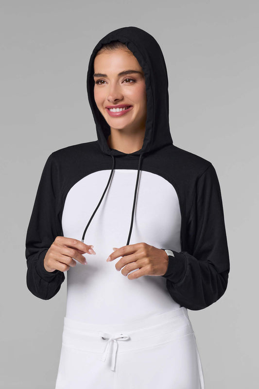 Women's Pompano Shrug Hoodie | Black