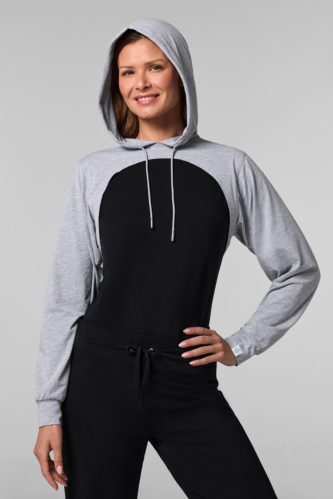Women's Pompano Shrug Hoodie | Grey Heather
