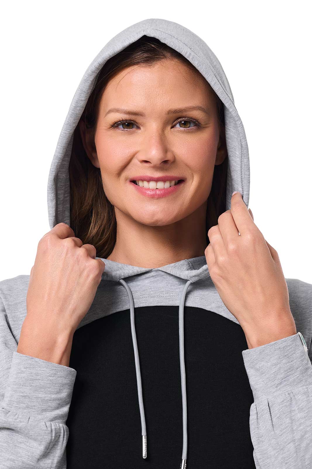 Women's Pompano Shrug Hoodie | Grey Heather