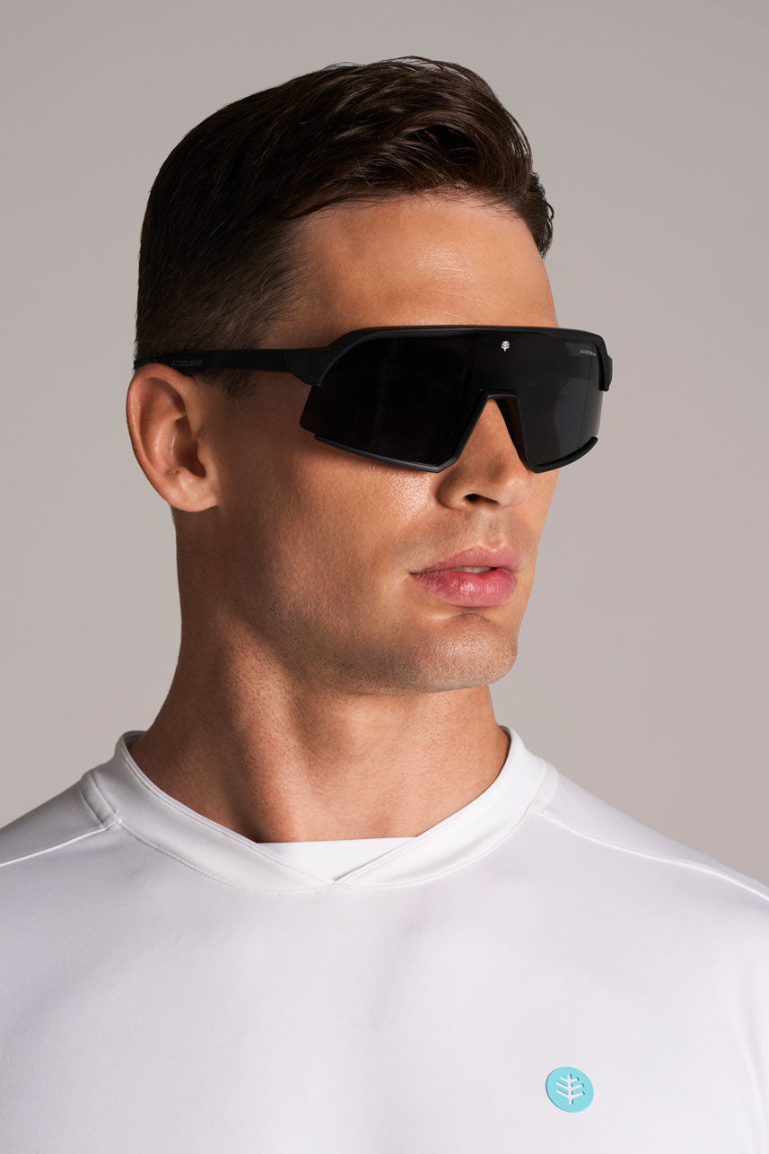 Unisex Maxshield Sport Sunglasses | Black