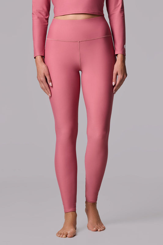 Women's Ocean Sculpt High Rise Swim Legging | Terracotta Rose