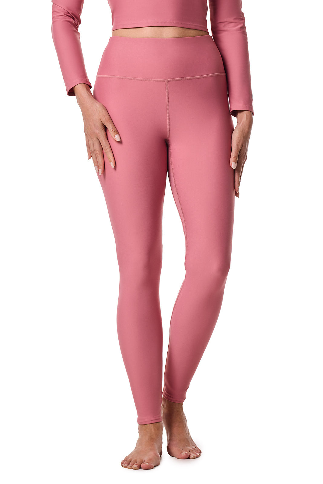 Women's Ocean Sculpt High Rise Swim Legging | Terracotta Rose
