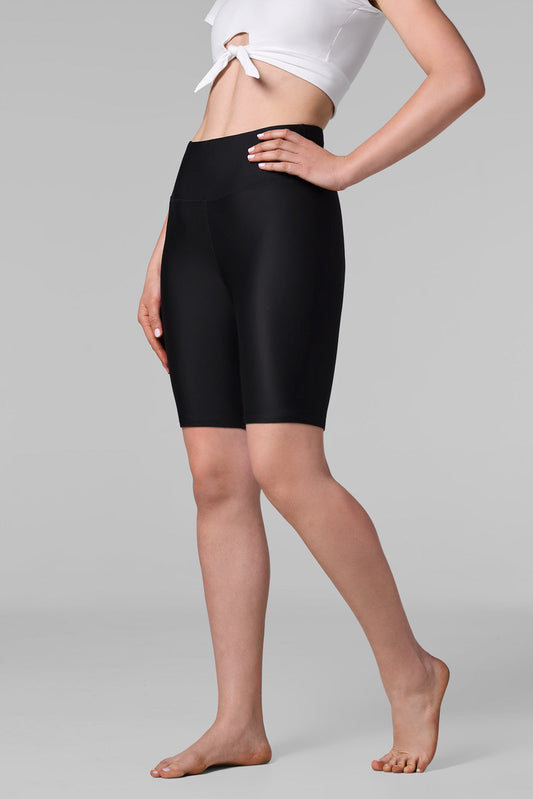 Women's Ocean Sculpt High Rise Swim Shorts | Black