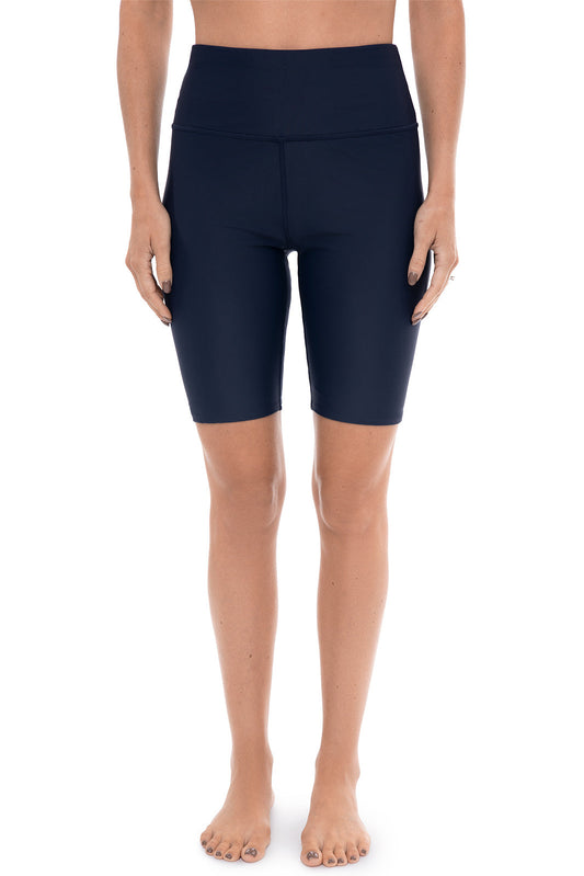 Women's Ocean Sculpt High Rise Swim Shorts | Navy