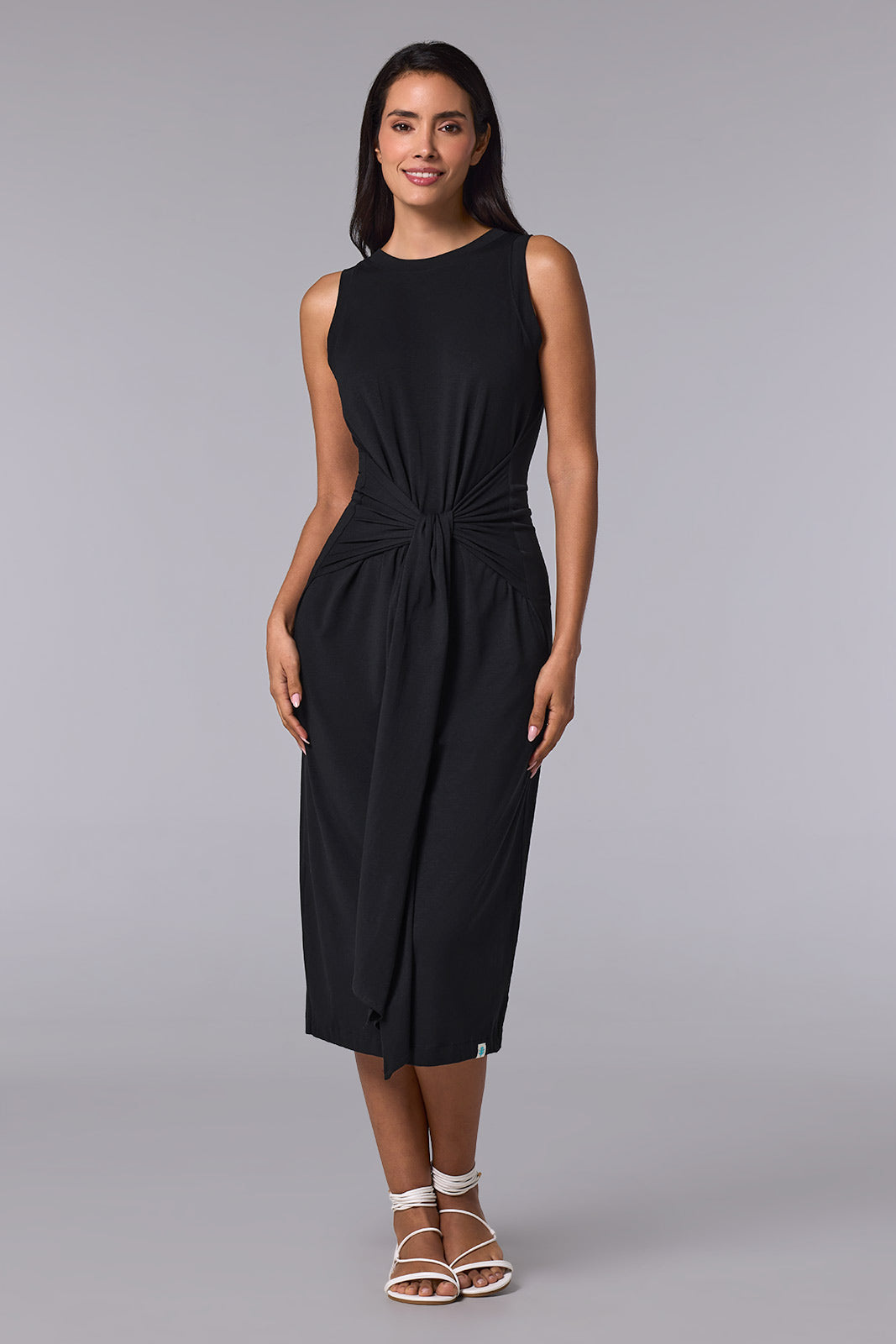 Women's Jupiter Midi Tie Dress | Black