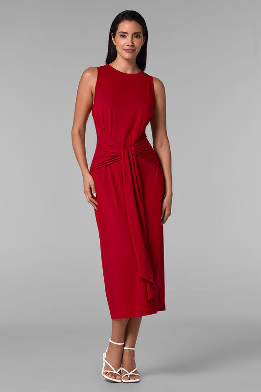 Women's Jupiter Midi Tie Dress | Cherry