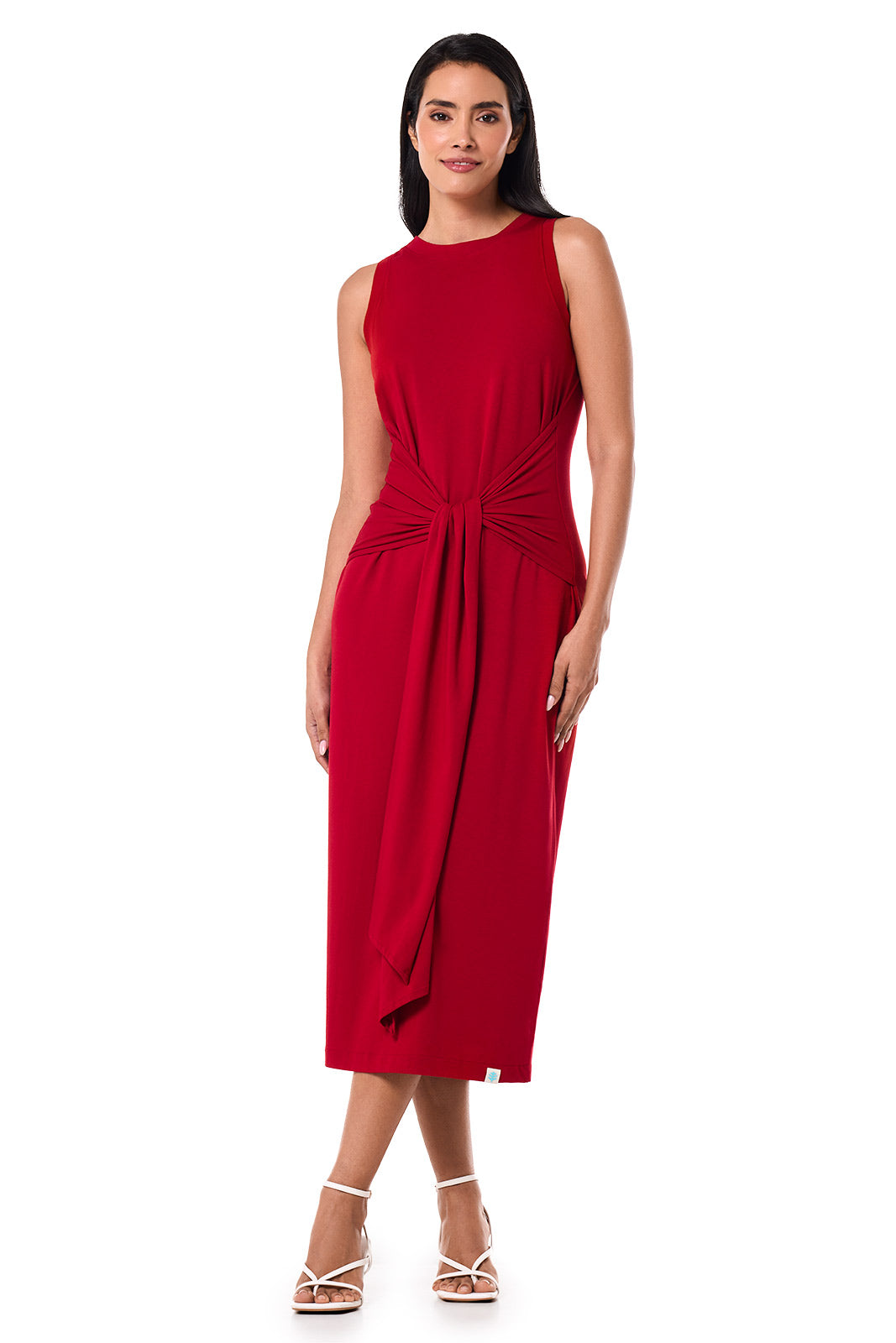 Women's Jupiter Midi Tie Dress | Cherry