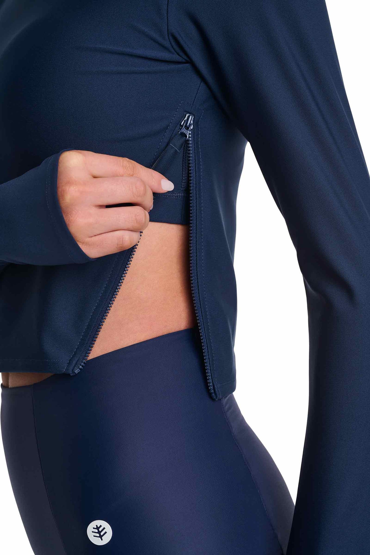 Women's Bayfront Rash Guard Bra Top | Navy