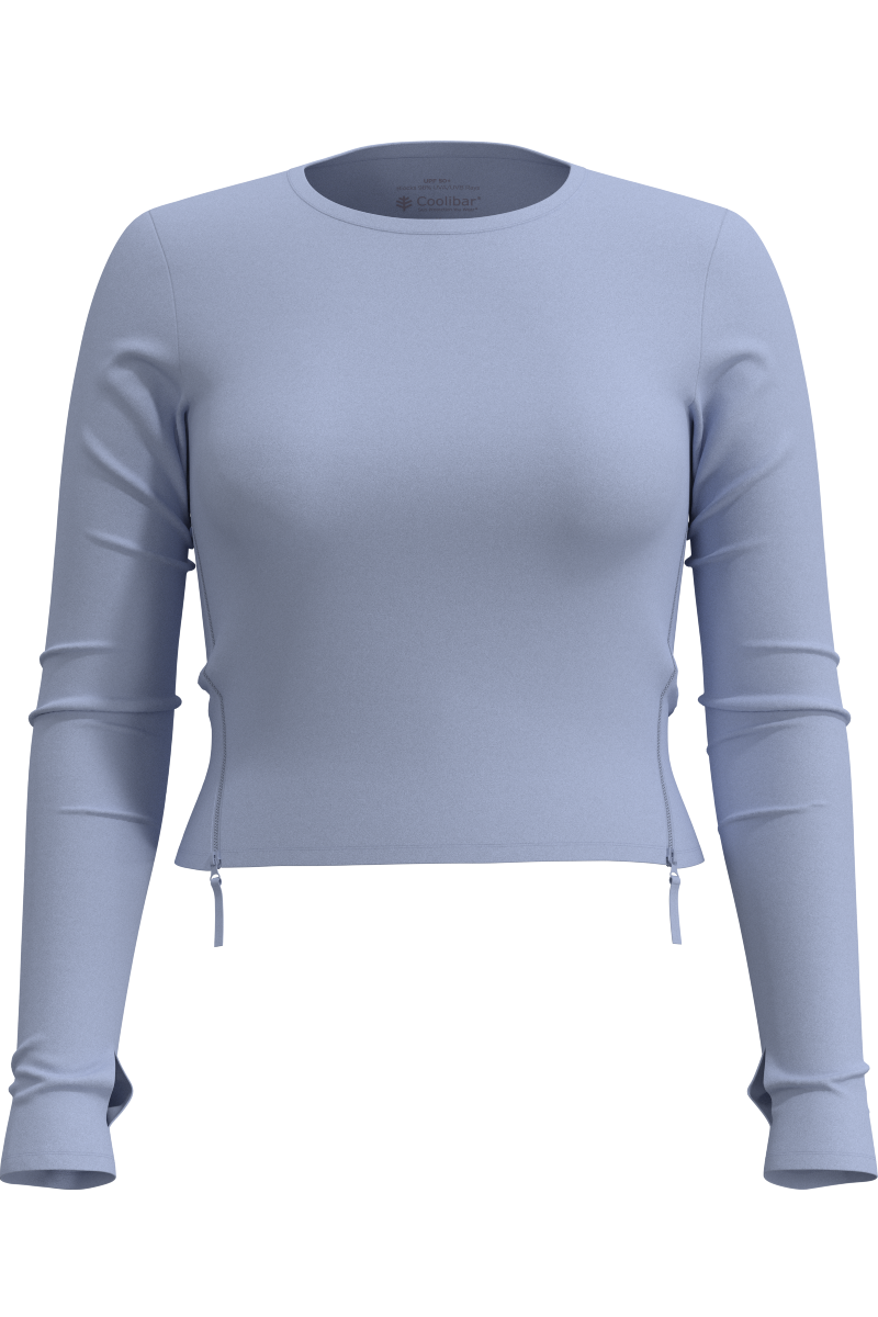 Women's Bayfront Rash Guard Bra Top | Periwinkle