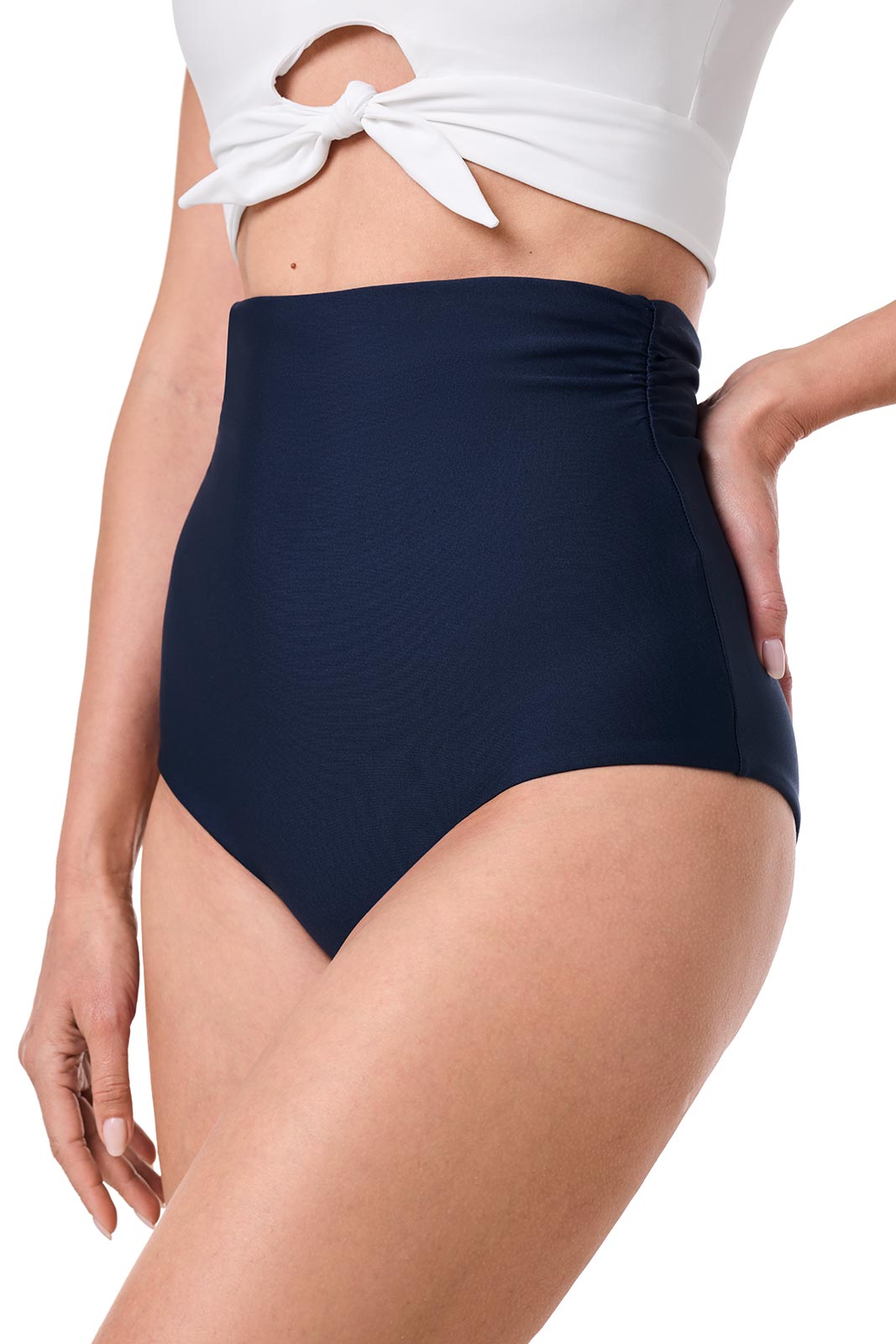 Women's Golden Isles Ultra High Rise Swim Bottom | Navy