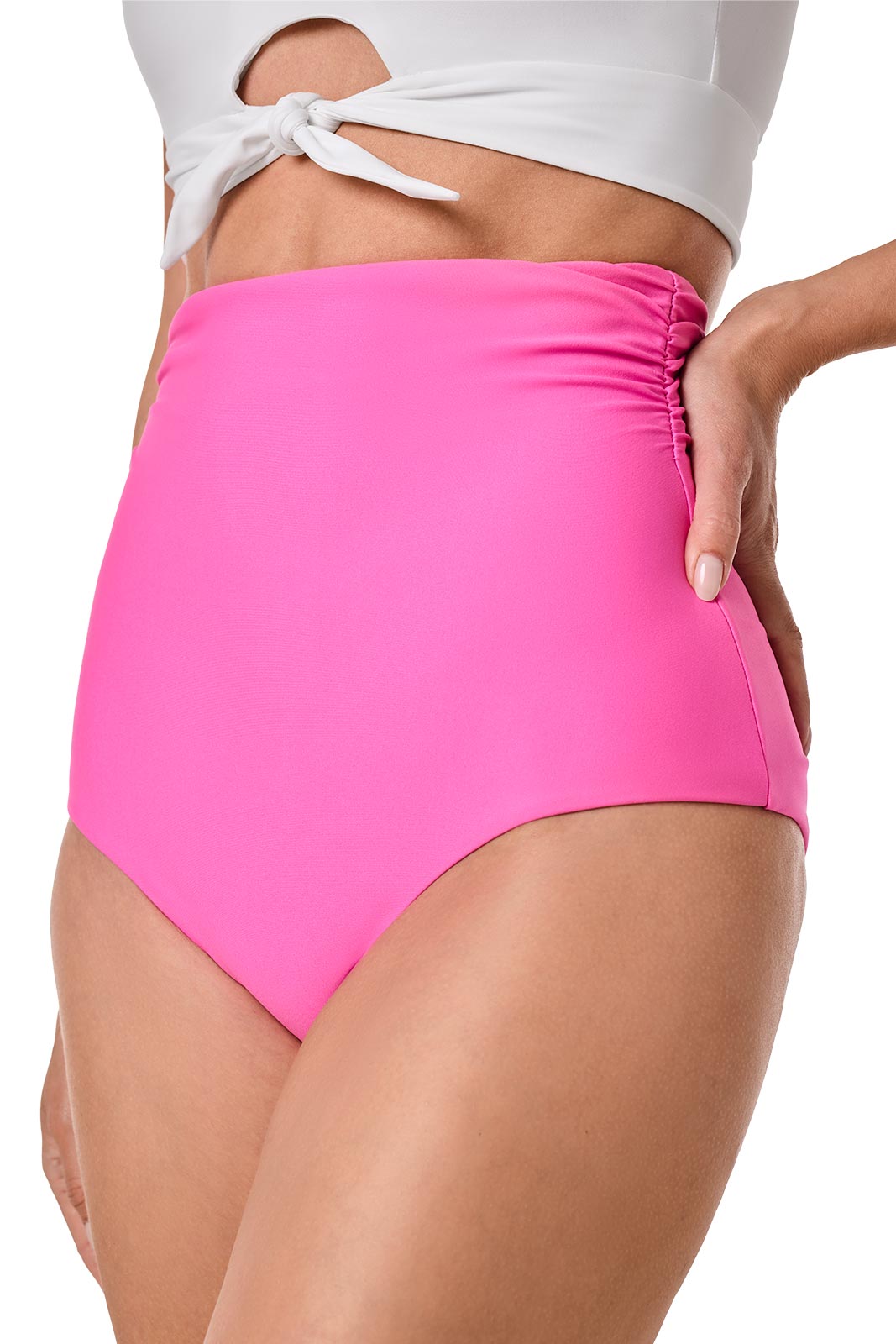 Women's Golden Isles Ultra High Rise Swim Bottom | Tulip Pink